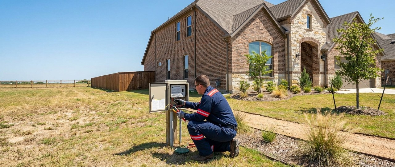 Aerobic septic system service in Sanger Texas